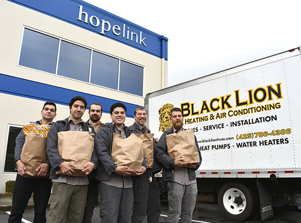 Black Lion Heating and Air Conditioning with Hopelink Charity