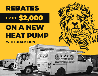 Up to $2,000 in rebates on a new heat pump
