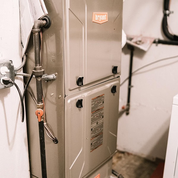 Close up of a Bryant furnace.